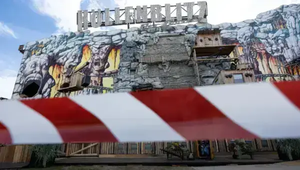 Achterbahn Unfall auf dem Münchner Oktoberfest